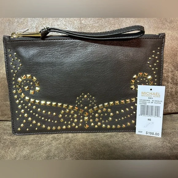 Michael Kors Rhea Large Wristlet/Clutch NWT